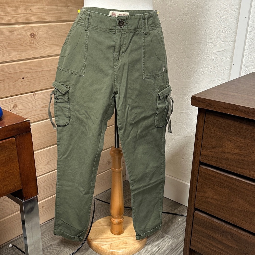 Volcom Scout Collection Olive Cargo Pants for Women